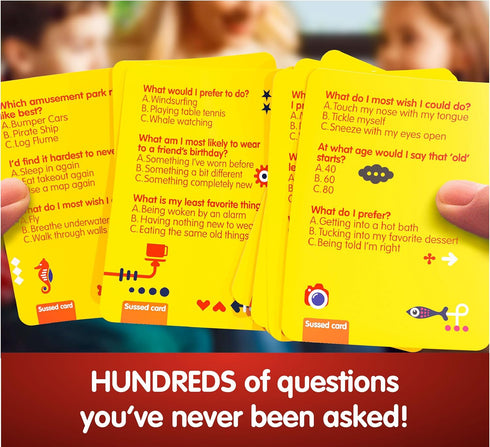 Summer 6 Pack SUSSED The Wacky What Would You Do Social Card Game - Fun & Easy Activity for Kids - Family Travel Game