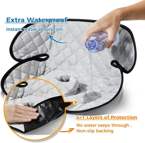 Diaboloro 2 Pack Car Potty Training Seat Protector, Waterproof Toddler Car Seat Potty Training Cover, Piddle Pads