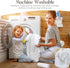 1 (30x30 inches) 1 (10x10 inches) Cozy Set Organic Bamboo Hooded Baby Towels with Washcloths Hooded Towel & Washcloth