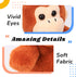 Hopearl Talking Singing Monkey, Walking Electric Interactive Plush Toy that Repeats What You Say, Gifts for Toddlers