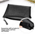 yuntop 6 (A4 2, A5 2, A6 2) PCS Mesh Pouch, Black Nylon Mesh Cosmetic Zipper Bags for Home Office Purse Diaper Bag x x