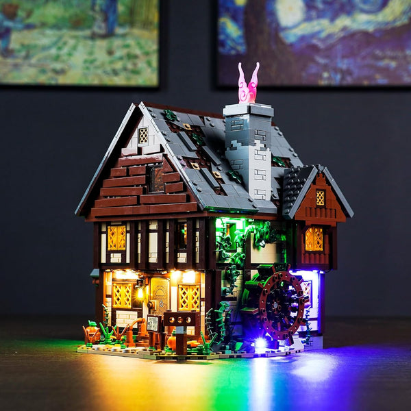Upgraded Light Kit for Lego 21341 Hocus Pocus: The Sanderson Sisters' Cottage, Lights Decoration (Model Not Included)