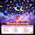 15 Films+15 360 Pikoy Unicorn Toys for Girls Gifts, Lullaby Sound Machine for Kids Night Light Projector