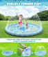 Summer 3-12 (102.3") EPN Splash Pad, Extra Large Sprinkler Play Mat Fun for Kids, Thicker Outdoor Water Toys Toddler