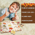 Leaf Wooden Jigsaw Puzzles with Knobs, Educational Learning Stem Toys, Thanksgiving Montessori Puzzle for Preschool