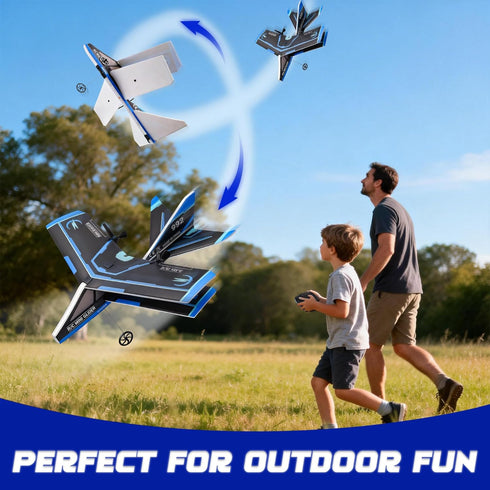 8-12 Rc Plane, Remote Control Airplane for Boys Kids Adults Toy Flying Airplane Skyriders Rc Jet Easy to Fly Outdoor