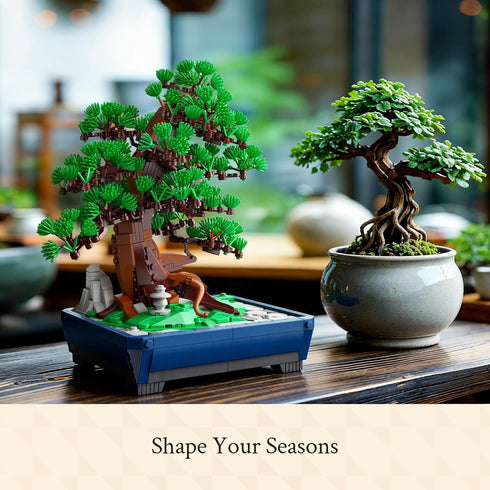 Set, 950 18+ Wise Block Bonsai Tree Building pcs Pine Building Blocks, Artificial Bonsai Tree Plants for Home Decor