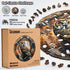 LEOGOR Wooden Puzzle for Adults - Whimsical Owl Haven - 350 Piece Large Nature Inspired Round Mandala