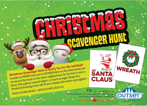 Outset Media Christmas Scavenger Hunt Game - 220 Cards with Holiday Themed Objects for Ages 6+
