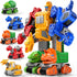 Novaluki Set 6 1 3-5, 3 4 5 6 7 8 Transforming Robot Toys Construction Trucks, Dinosaur Vehicles in Transform Robot
