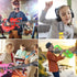Inflatable Rock Star Toy Set - 8 Pack Inflatable Instruments Party Props for 80's 90's Party Decorations