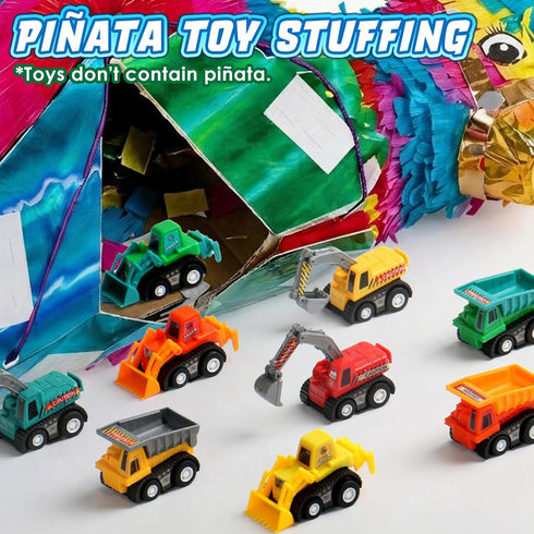 1-3 3-5 Fajiabao Construction Toy Cars for Toddlers Boy Toys Mini Pull Back Cars Small Truck Sensory Bin Bulk & Goodie