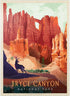 MyPuzzle Bryce Canyon National Park: Mule Deer Vintage Poster - Premium 1000 Piece Jigsaw Puzzle for Adults