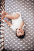 Trendy Knit Crib Sheet/Toddler Sheet in Scout by Copper Pearl