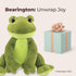 8.5" Bearington Ribbity Plush Frog Stuffed Animal - Realistic Soft Green Tree Body Frog Plushie with Beanbag Weight