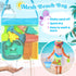 Collapsible Beach Toys for Kids, Sand Bucket and Shovels Set with Mesh Bag for Beach Fun