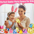8 Pack Jumbo Golden Easter Eggs with Eye-Pop Fidget Toys Inside, Large Plastic Filled Easter Eggs for Easter Basket