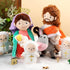 HyDren 6 Pcs Christian Religious Plush Doll Set, 11 Inch Jesus Plush with Virgin Mary, Donkey, Lambs, Stuffed Jesus