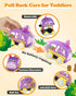 Helsort 1 1-3, 12-18 1st Baby Car Toys for Year Old Boy with Musical Playmat, Animal Sounds and Pull Back Vehicles