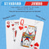 Zubebe 24 Pack Jumbo Playing Cards - Vibrant Colors Poker Size Jumbo Index Deck for Kids and Elder Standard Playing