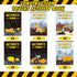 36 Set Sinmoe Piece Mini Activity Books for Kids' Parties, Includes Construction Trucks: Dump Trucks, Diggers, Cranes