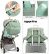 Kouxunt Backpack, Small Diaper Bag Quilted Mini Baby Crossbody Diaper Bag Tote for Mom (Matcha Green)