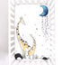 JumpOff Jo Fitted Mini Crib Sheet, 24 x 38 x 5 Inches, Soft 100% Cotton, Giraffe & A Calf for Portable Crib