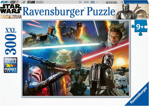 Ravensburger Mandalorian Crossfire 300 Piece XXL Jigsaw Puzzle for Kids Ages 8-10, Durable Piece Material