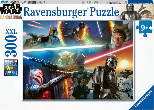 Ravensburger Mandalorian Crossfire 300 Piece XXL Jigsaw Puzzle for Kids Ages 8-10, Durable Piece Material