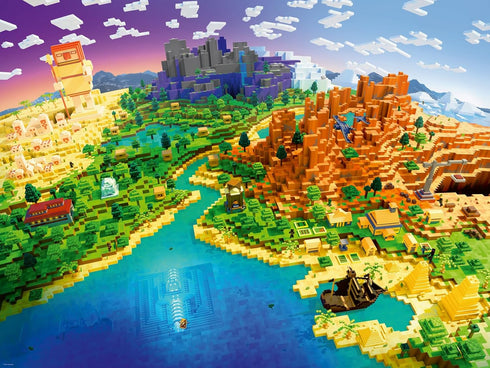 Ravensburger World of Minecraft 1500 Piece Jigsaw Puzzle for Adults - Handcrafted Tooling, Made in Germany