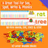 82PCS 30 52 2 3 CVC & CVCC, CCVC Words Builders, Double-Sided Cards & Wooden Lowercase Letters, Levels See & Spell