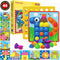 AMOSTING Color Matching Mosaic Pegboard – Early Learning Educational Toys for Boys and Girls