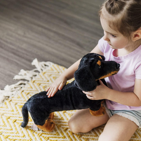 Melissa & Doug Giant Dachshund - Lifelike Large Stuffed Animal Dog