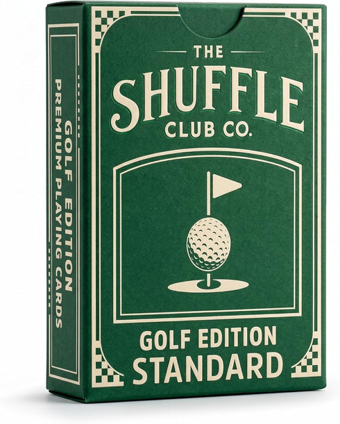 Golf Playing Cards Hand-Illustrated Vintage Golf Deck | Golf-Themed Poker & Blackjack