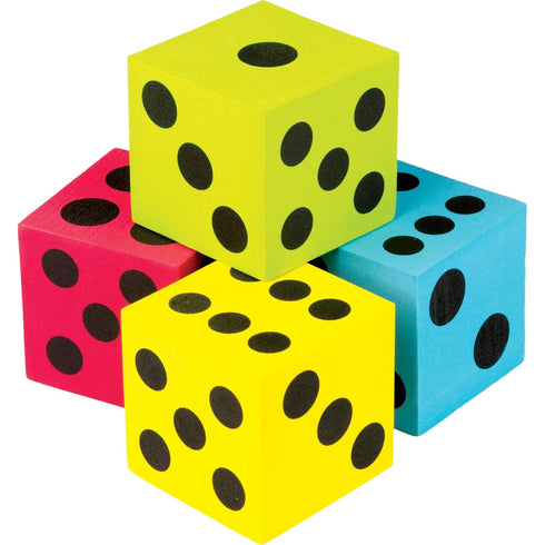 Teacher Created Resources Colorful Jumbo Dice - 4-Pack