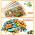Puzzles for Kids Ages 4-6 - 4 Pack Wooden Jigsaw Puzzles, 24 Pieces Car Puzzle Set for Boys and Girls