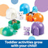 Learning Resources Sort & Seek Polar Animals - Toddler Activities Educational Toy Set 15 Pieces for Age 18 Months+