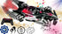 Formula Drift Car with Smoke, LED Lights, 360° Rotation, and Sound for Ultimate Drifting Experience 14"x7" (Red)