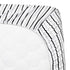 American Baby Company Printed 100% Cotton Knit Fitted Contoured Changing Table Pad Cover, Silver Black Stripe