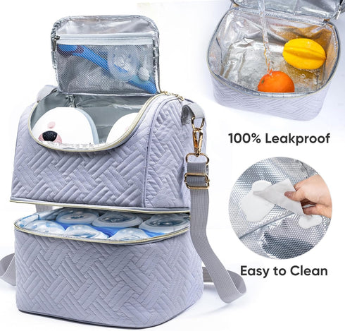 Pack 6 9 Mam Breastmilk Storage Bag with Ice - Cooler for Bottles Up to Ounce - Insulated Bottle Bag for Daycare