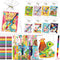 Kalysky 24 Pack Mini Coloring Books with Stackable Rainbow Crayons for Kids