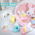 360 Baby Crib Mobile for Girls with Music, Lights & Projection, Adjustable Volume, Rotating Plush Crib Toys