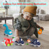 ALASOU 9 PCS Baby Cranes Car Toys with Playmat, 1st Birthday Gifts for 1-2 Year Old Boys