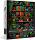 PICKFORU 1000 Vintage Bookshelf Puzzle for Adults Pieces, Book Houseplant Puzzle,Retro Bookshelf Botanical Puzzles