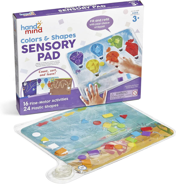hand2mind Colors & Shapes Sensory Pad, Occupational Therapy Toys, Toddler Sensory Play Therapy Toys