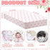 4 Pack Set 52'' 28" Peryiter Crib Sheets Girl Soft Baby Bed Sheet x Nursery Crib Sheets for Standard Bed for Nursery