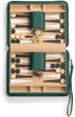 Yellow Mountain Imports Travel Size Backgammon Mini Game Set, Magnetic Checkers, 9-inch Board