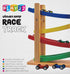 Play22 4 4 Set Wooden Car Ramps - Level Race Track With Toy Cars - My First Baby Toys - Toddler Car is A Great Gift