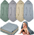 VitalCozy 8 (32 32 Inch,Pastel Pcs Baby Muslin Hooded Bath Towels and Washcloths Muslin Cotton Hooded Baby Towels