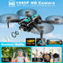 Mini Drone with Camera for Beginners, 1080P FPV Foldable Drone with Stable Altitude Hold and 2 Batteries